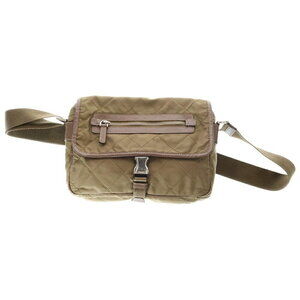 PRADA Messenger Bag Shoulder Nylon Khaki Green
